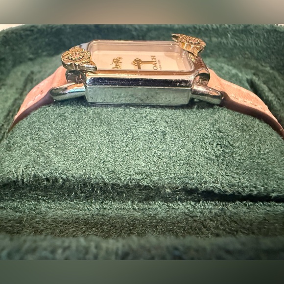 Coach Cadie Watch with Blush Pink Strap and Tea Rose Motifs - Picture 3 of 8